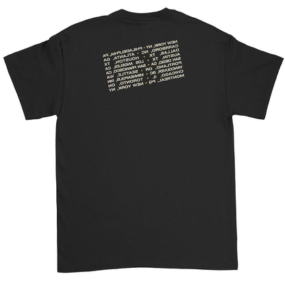 Logo/tours Philadephia-NY reverse print Slim Fit T-shirt
