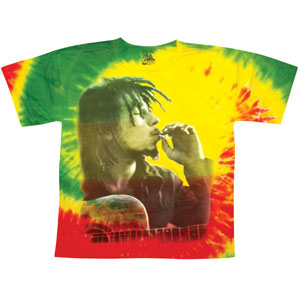 Bob Marley Smoke Tie Dye Tie Dye T-shirt Front