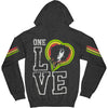 Catch A Fire One Love Smile Women's Zip Girls Jr Hooded Sweatshirt