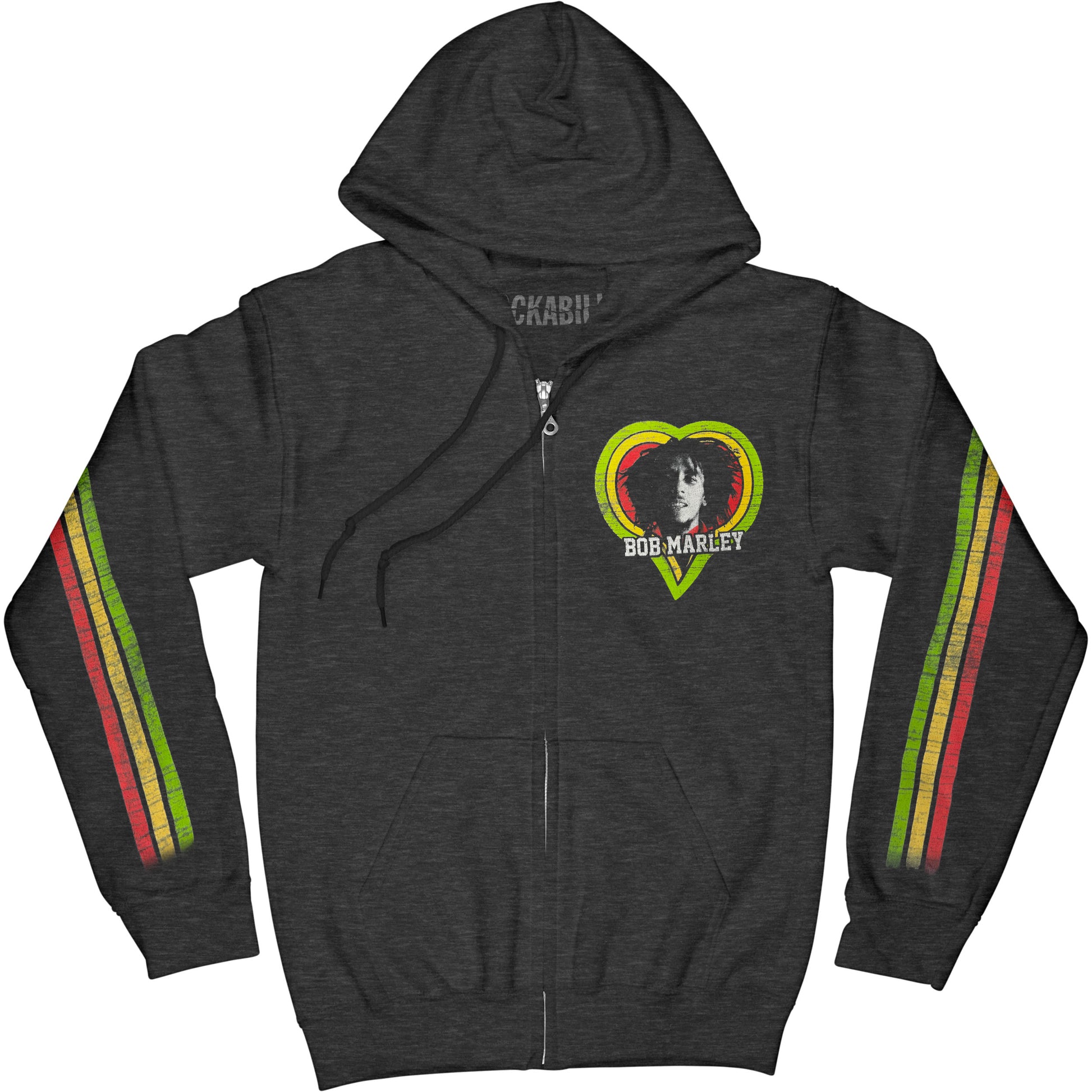 Catch A Fire One Love Smile Women's Zip Girls Jr Hooded Sweatshirt