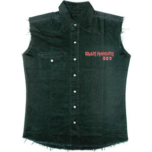 Iron Maiden The Number Of The Beast Work Shirt Front