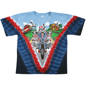 Grateful Dead Moto Sam Tie Dye T-shirt Front