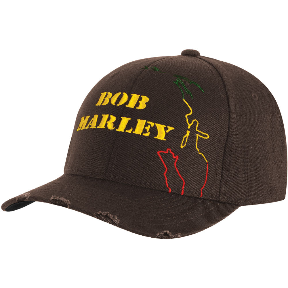Bob Marley Yellow Logo Baseball Cap Front