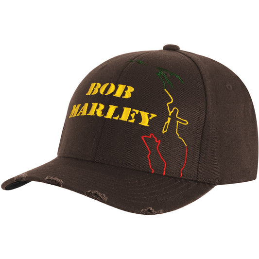 Bob Marley Yellow Logo Baseball Cap Front