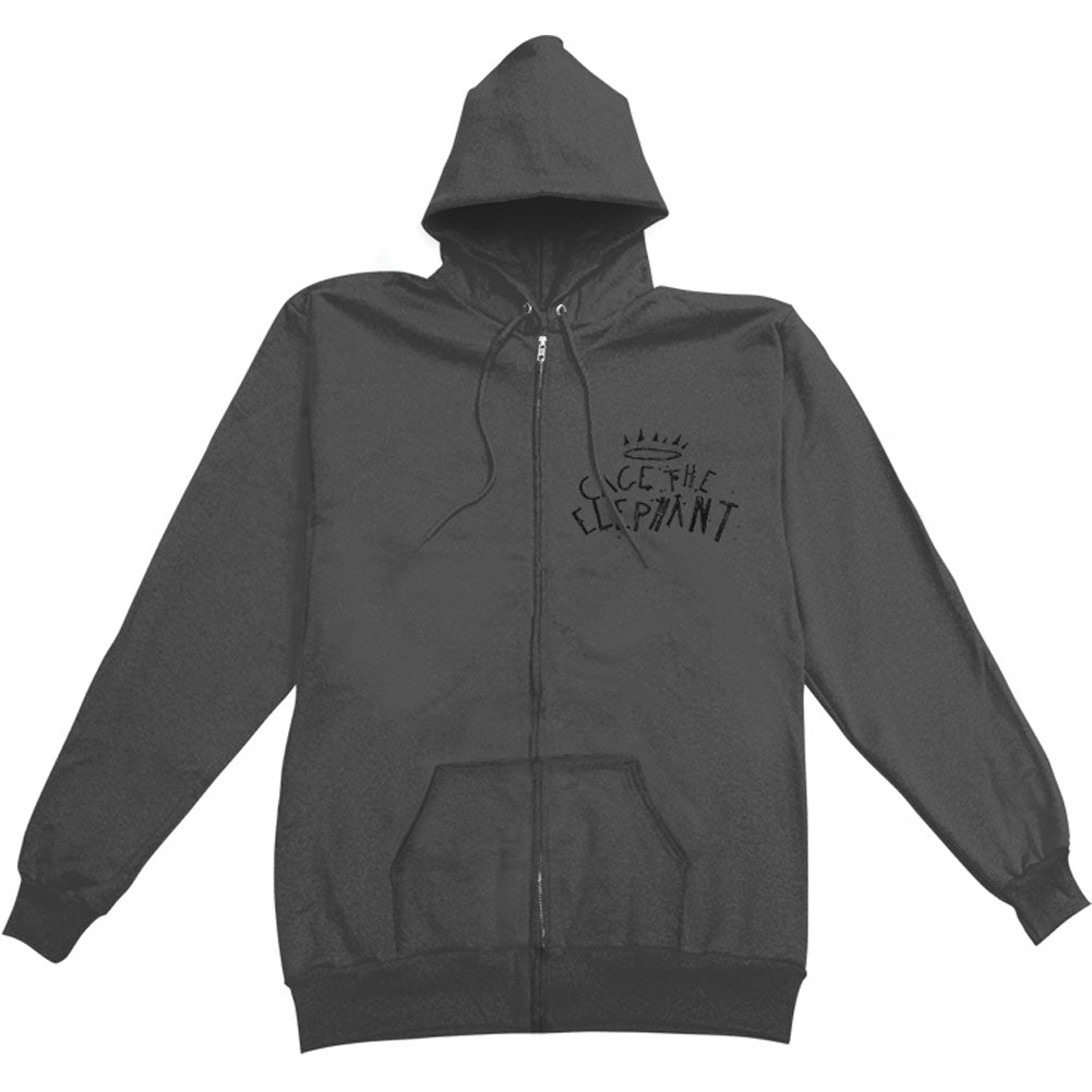 Cage The Elephant Tiny Little Robots Zippered Hooded Sweatshirt