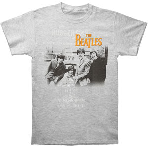 Beatles Rubber Soul Song Titles Tee T-shirt Front