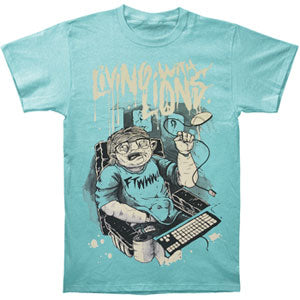 Living With Lions Computer Nerd Slim Fit T-shirt Front