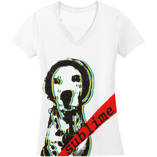 Sublime Doggy V-Neck Tissue Junior Top Front