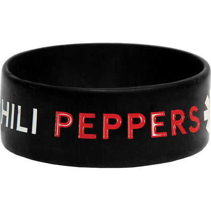 Red Hot Chili Peppers Logo Rubber Bracelet Back