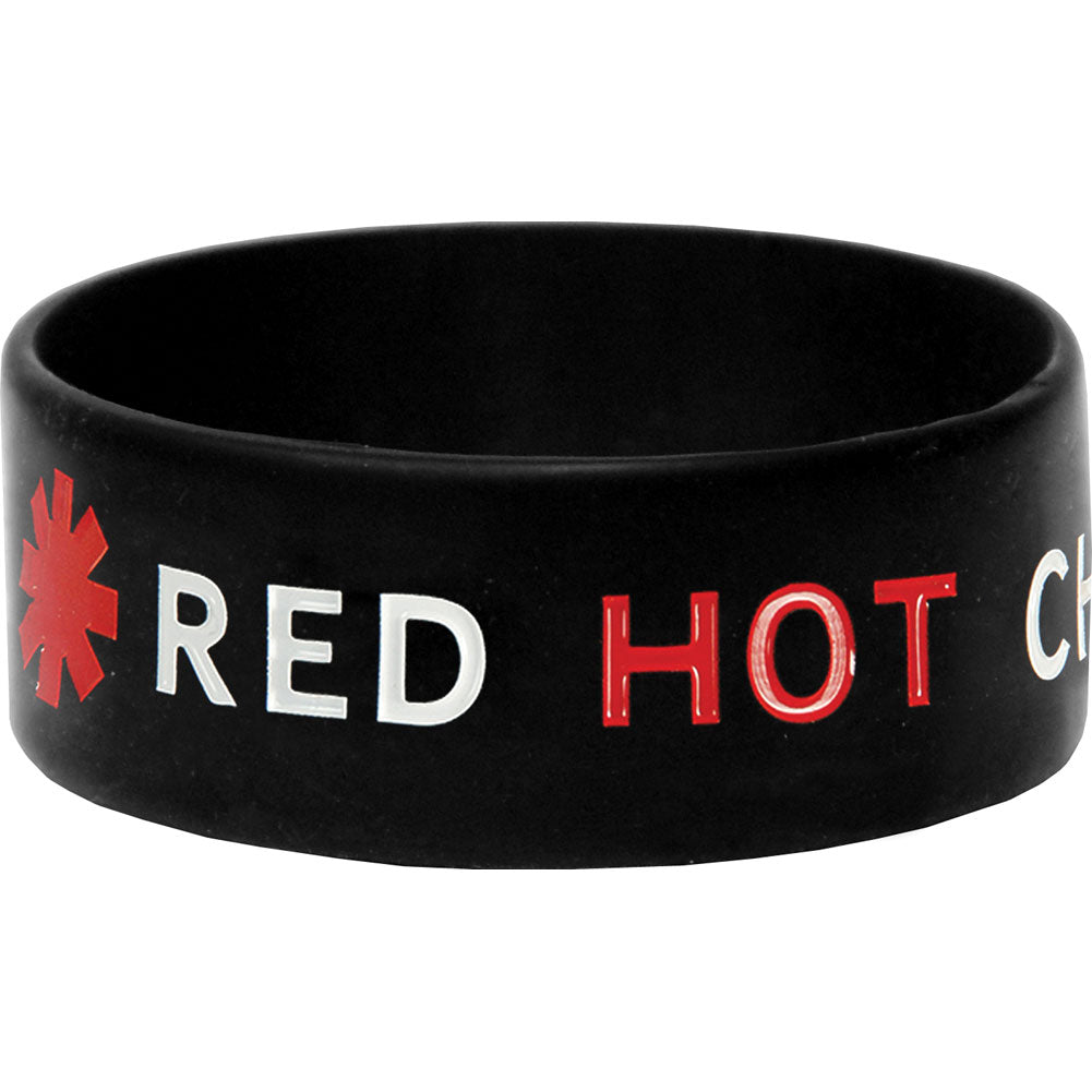 Red Hot Chili Peppers Logo Rubber Bracelet Front