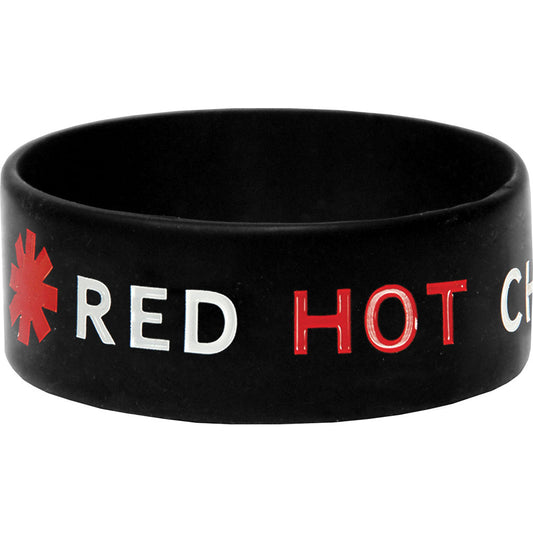 Red Hot Chili Peppers Logo Rubber Bracelet Front
