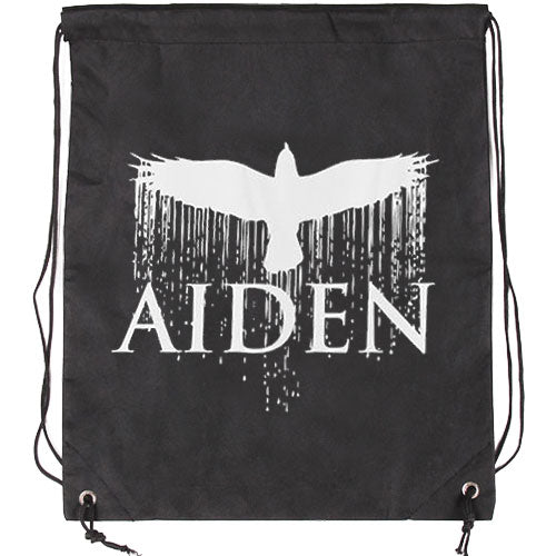 Aiden Bird Drawstring Backpack Front