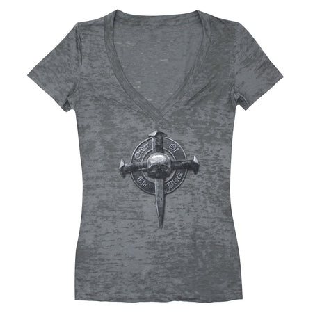 Cross V-Neck Tissue Junior Top