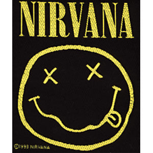 Nirvana Smiley Woven Patch Front