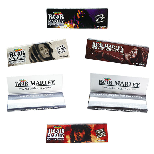 Bob Marley Box Of 1.25 Hemp Papers Rolling Paper Front