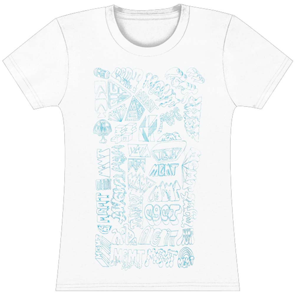MGMT Girl's Summer 2010 Blue Logo Junior Top Front