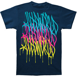 Cold World Cold World Logo Repeat Navy T-shirt