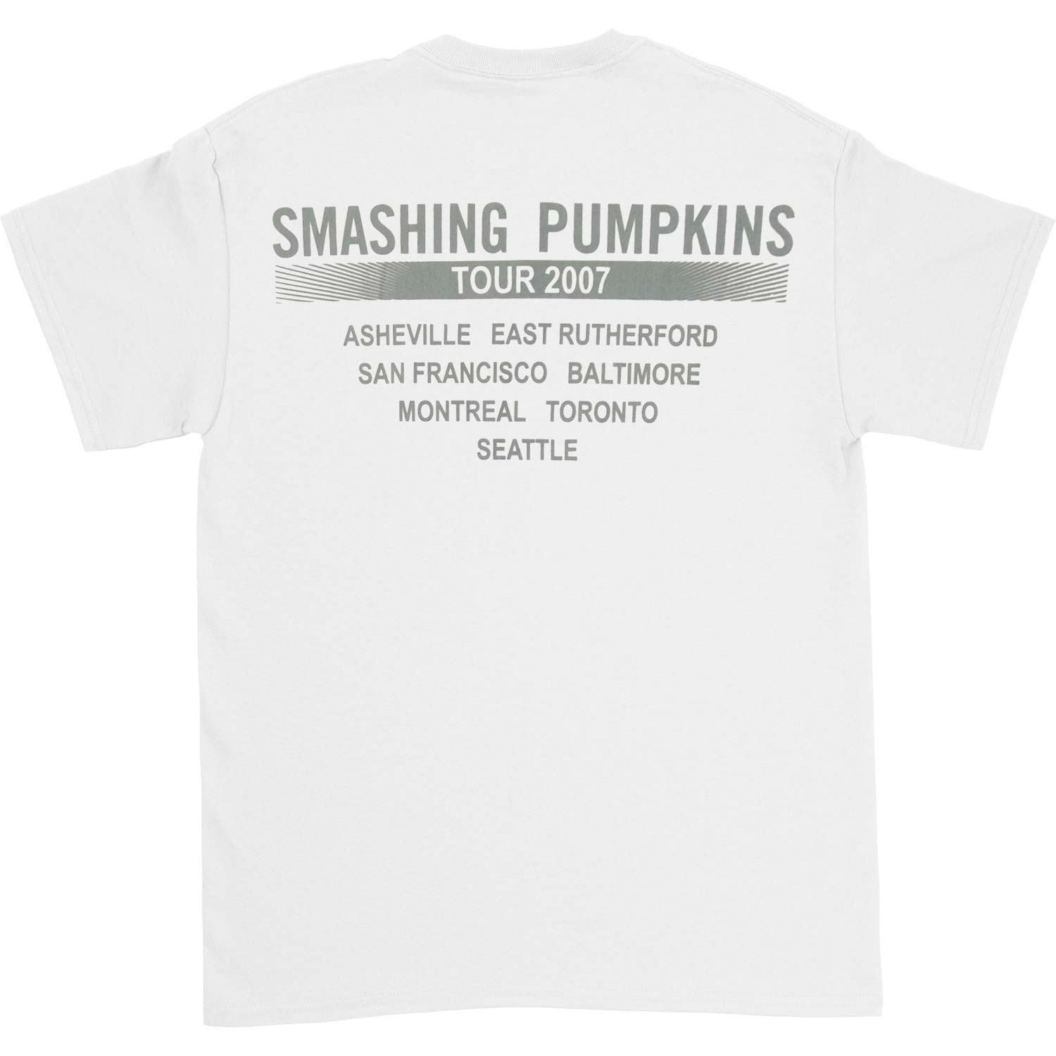 Smashing Pumpkins Liberty Shine 2007 Tour T-shirt Back