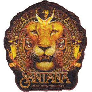 Santana Lion Embroidered Patch Front