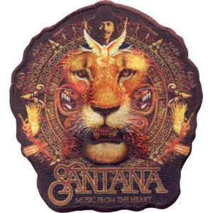 Santana Lion Embroidered Patch Front