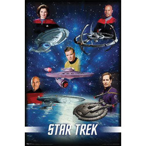 Star Trek Captains Domestic Poster