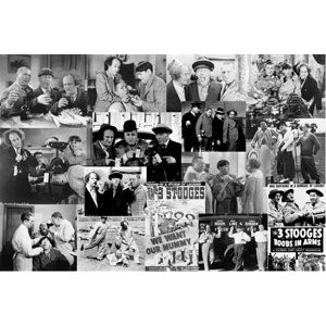 Three Stooges Movie Collage Domestic Poster