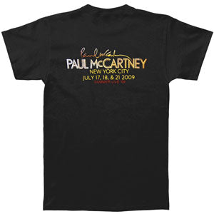 Paul Mccartney NY Event 2009 Slim Fit T-shirt Back