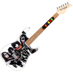 KISS White Guitar Controller Front