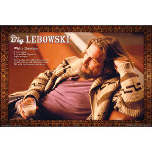 Big Lebowski White Russian Domestic Poster