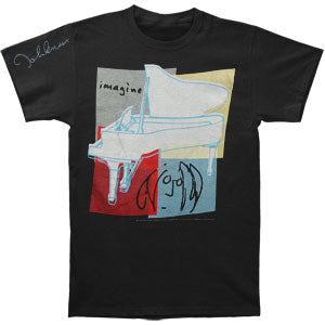 Beatles Imagine With Piano Slim Fit T-shirt Front