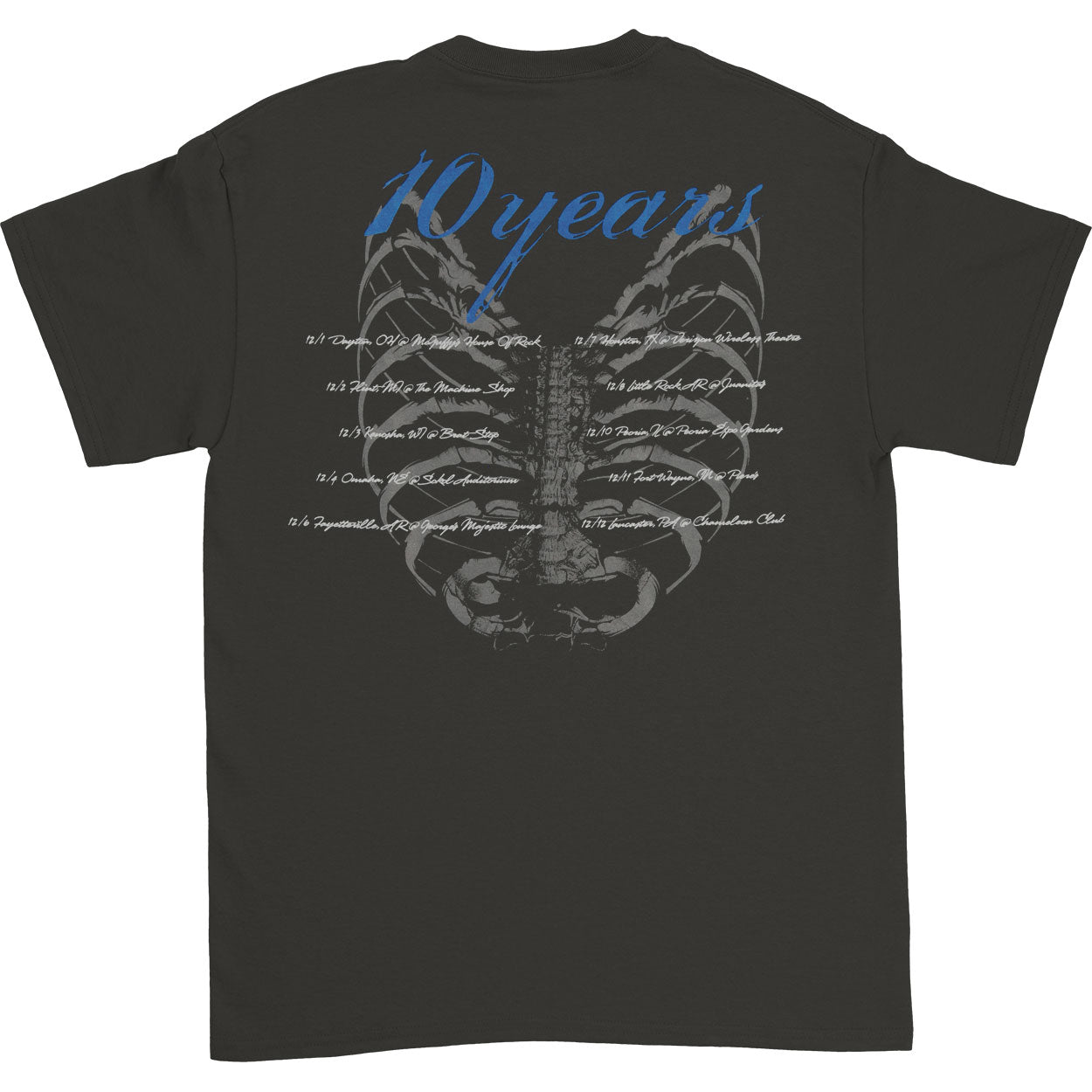10 Years Blue Script Logo T-shirt