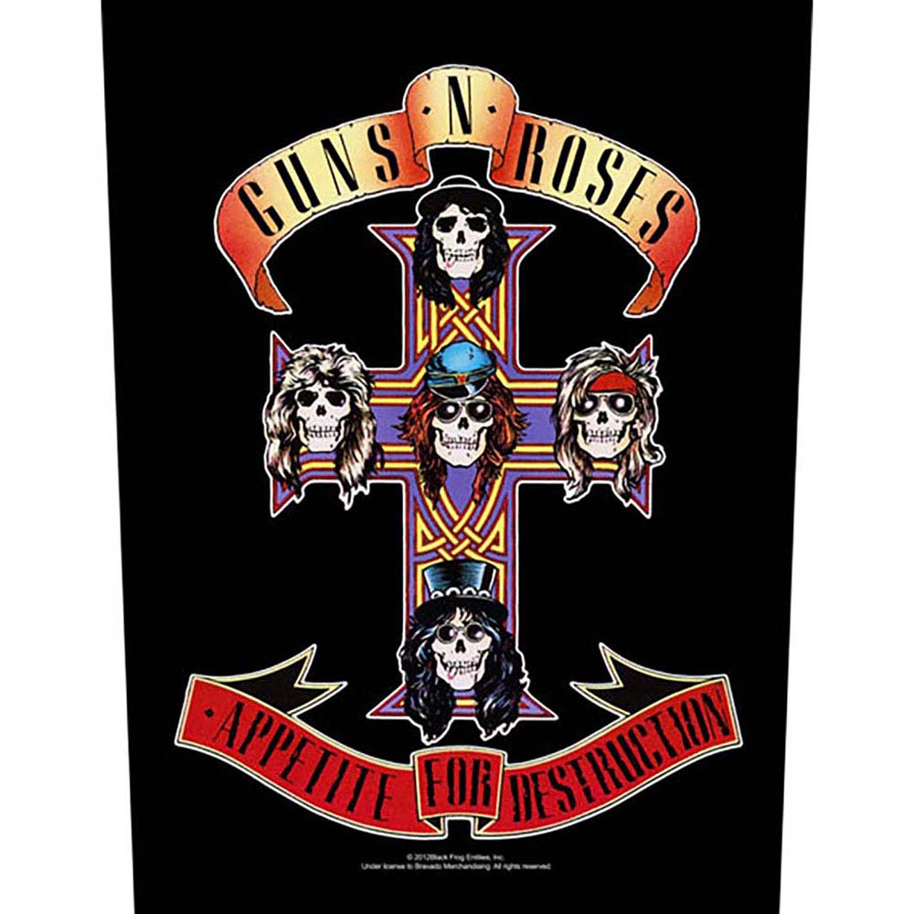 Guns N Roses Appetite For Destruction Back Patch Front