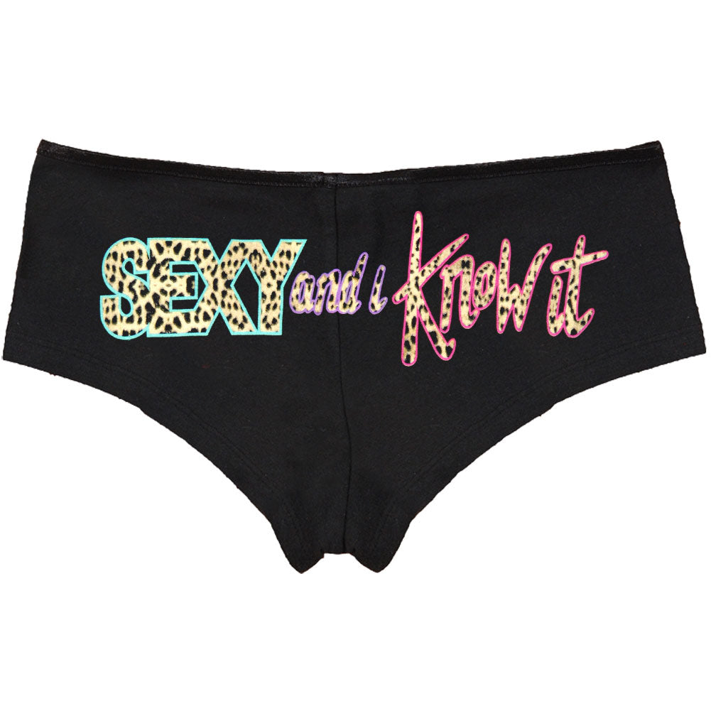 LMFAO Sexy And I Know It Underwear Back