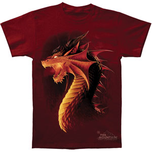 Fantasy Red Dragon T-shirt