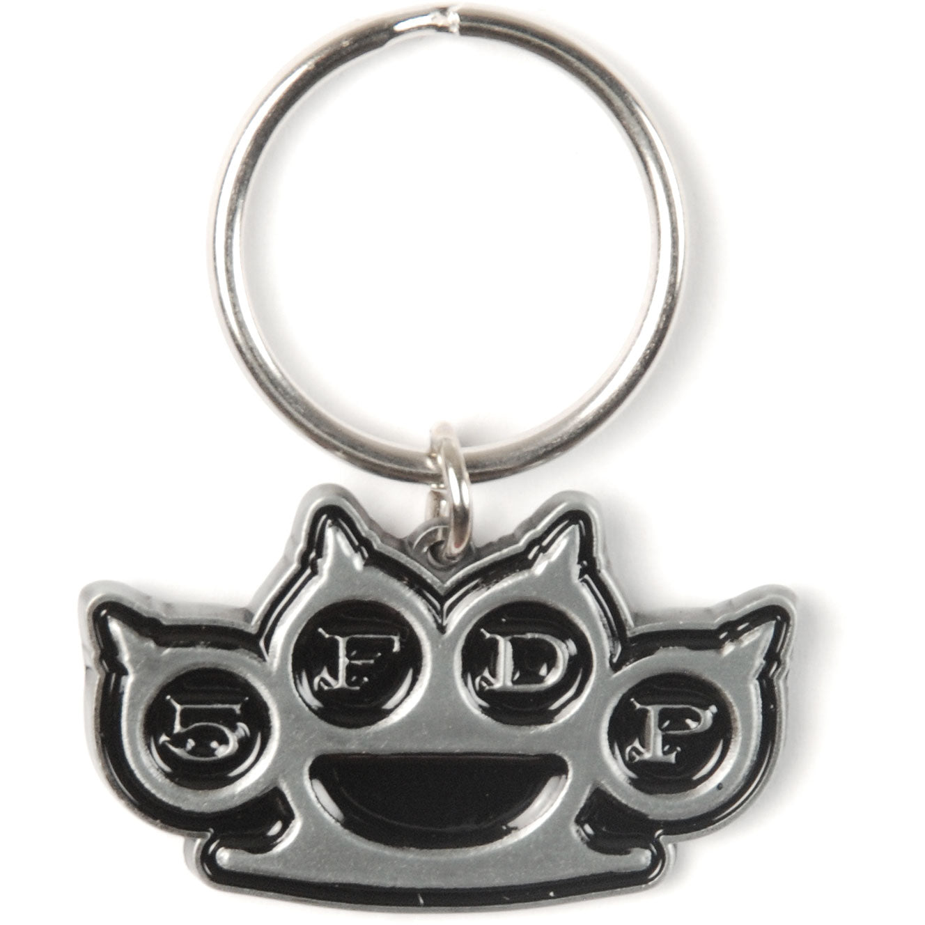 Five Finger Death Punch Knuckles Metal Key Chain Front