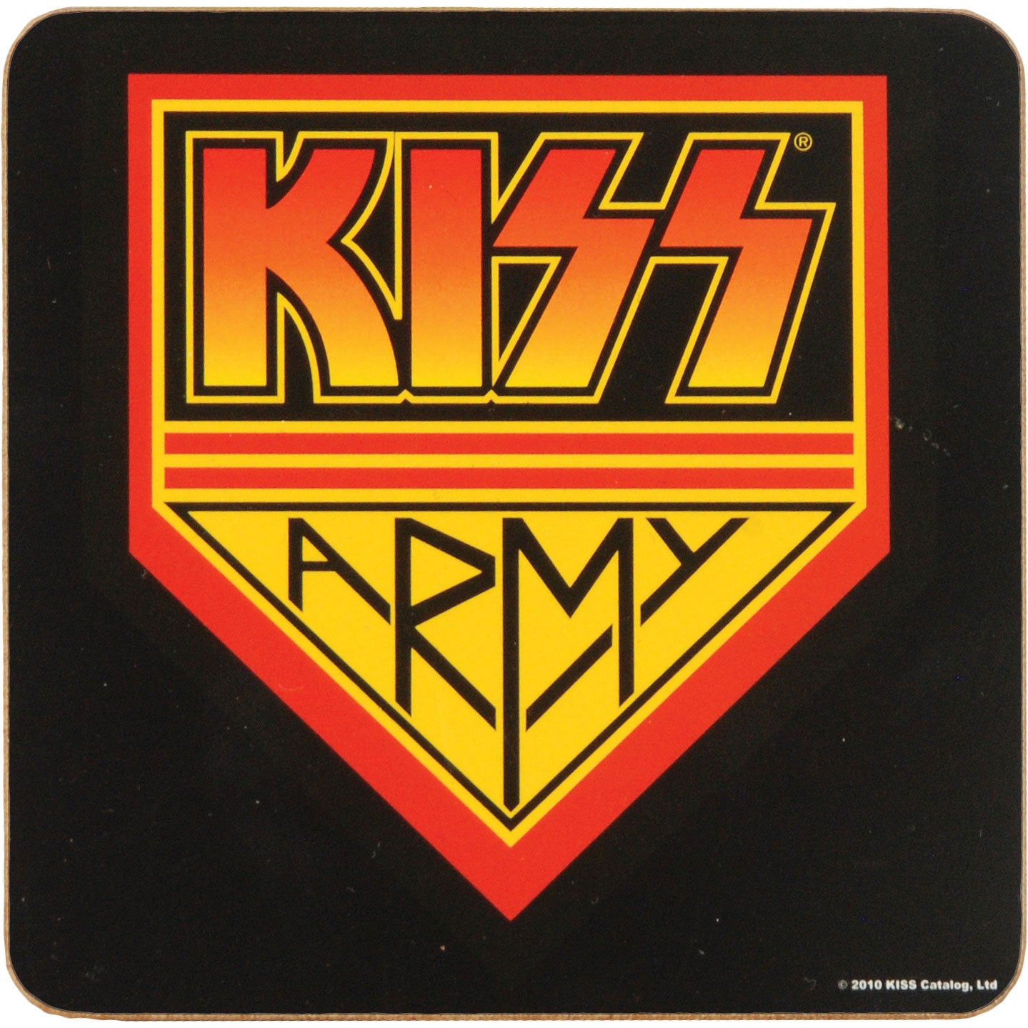 KISS Army Pennant Coaster Front