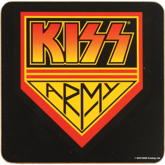 KISS Army Pennant Coaster Front