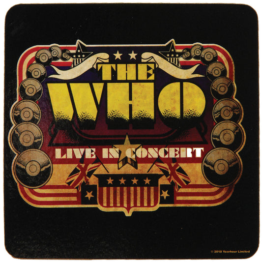 Who Live In Concert Coaster Front