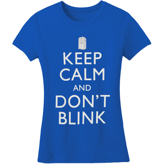 Doctor Who Keep Calm & Don't Blink Junior Top