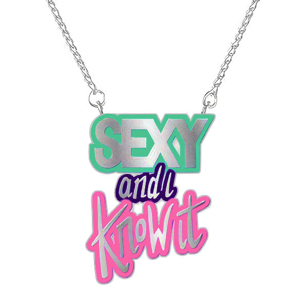 LMFAO Sexy And I Know It Necklace Front