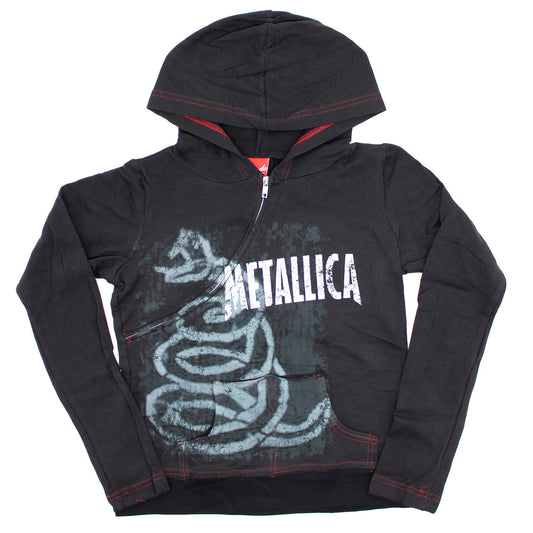 Metallica Don't Tread Angle Girls Jr Hooded Sweatshirt Front