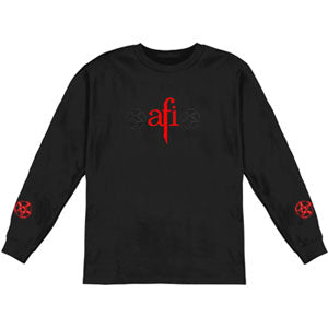 AFI Red Logo  Long Sleeve Front