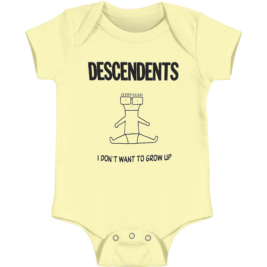 Descendents I Don't Want To Grow Up Yellow Bodysuit Front