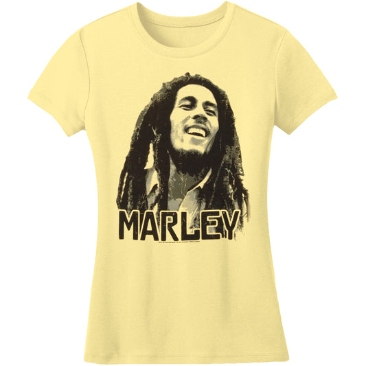 Bob Marley Blur Image Soft Junior Top Front