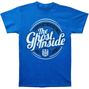 Ghost Inside Blue Circle Logo Slim Fit T-shirt Front