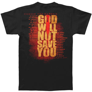 Coheed And Cambria The End Complete 2009 Tour T-shirt Back