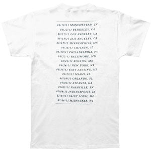 Florence + The Machine Lungs 2011 Tour Slim Fit T-shirt Back