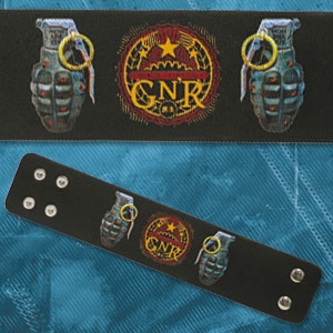 Guns N Roses Grenades Wristband Front