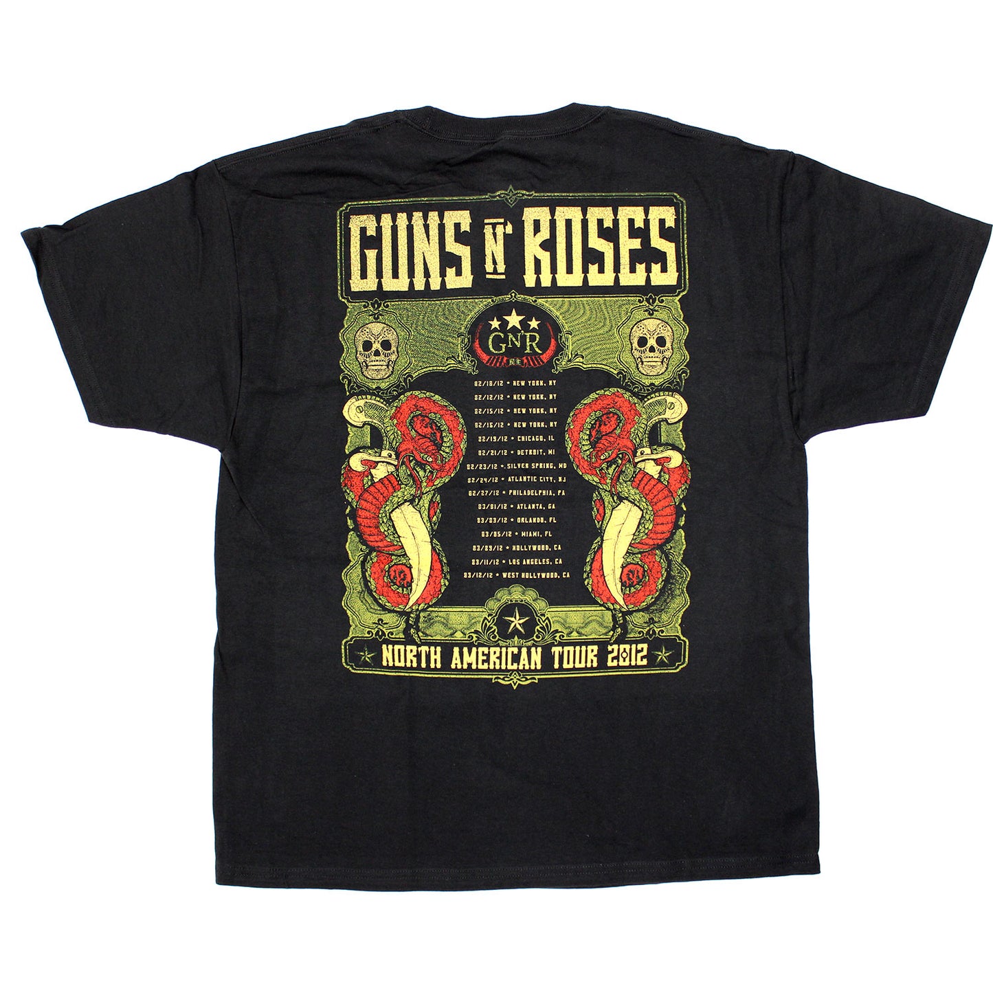 Guns N Roses Snakes & Skull T-shirt
