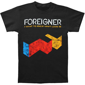 Foreigner I Want To Know What Love Is Slim Fit T-shirt Front